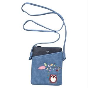 Charming Blue Owl Crossbody Bag
